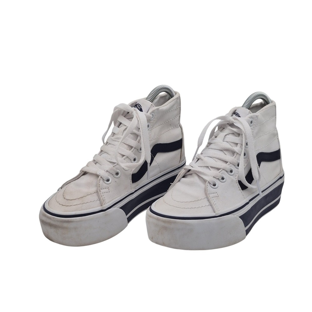 Vans Sk8-Hi Platform Shoes Mens Size 3.5 White High Top Sneakers Womens 5